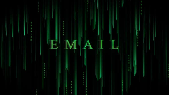 Digital Cyber Background Email