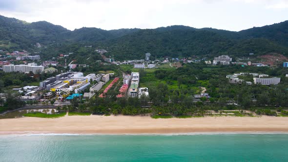 PATONG BEACH PHUKET THAILAND 4K Aerial view landmark and travel concept. (4k3840x2160p29.97fps)