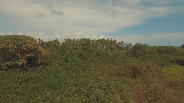 Reveal Drone shot of Isla Iguana located at the  Republic of Panama