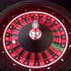 Animated Modern Black Roulette Wheel With Futuristic Red Neon Lights. 3D 4K Video. - VideoHive Item for Sale
