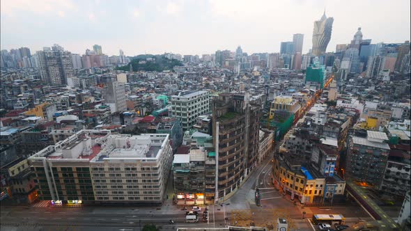 Beautiful architecture building in Macau city