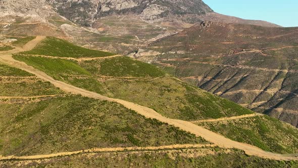 Mountain ranges in Turkey Aerial view 4 K