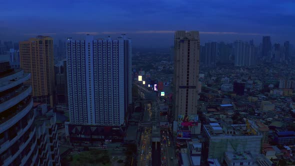 Makati City Skyline and Modern Buildings Business District of Metro Manila. Jule 2019 - Manila