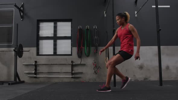 Cross training at a gym