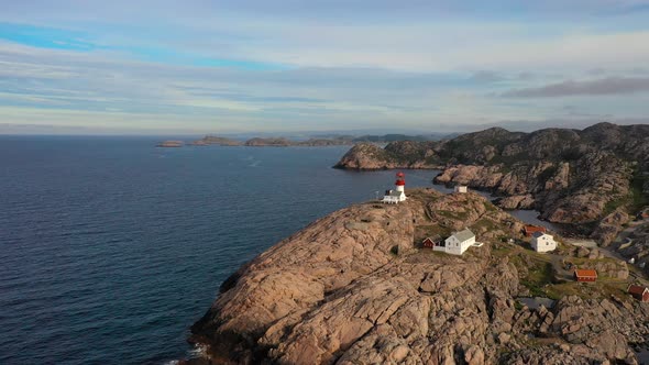 Coastal Lighthouse. Lindesnes Lighthouse Is a Coastal Lighthouse at the Southernmost Tip of Norway.