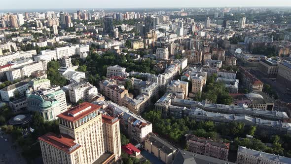 View of Kyiv From Above. Ukraine. Aerial View