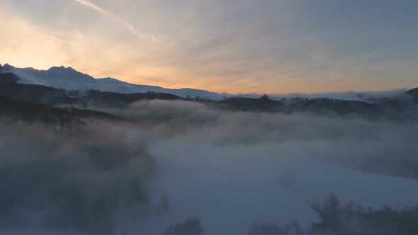 Mountain Peaks and Sunset Colors, in the Balkan Mountains