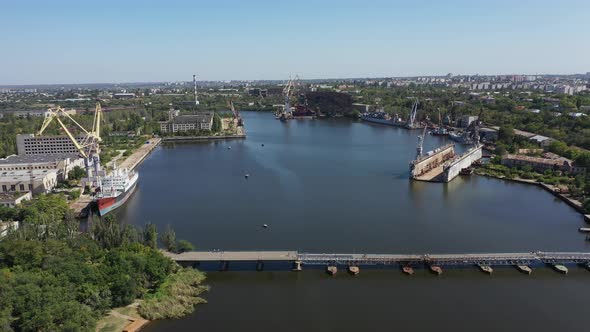 Dock for Repair of Ships and Boats