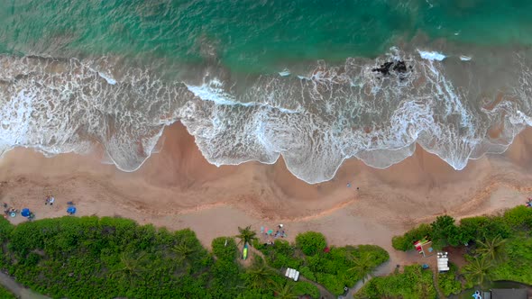 Beautiful epic 4k Drone shot in Maui stationary stable