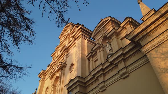 Facade Old Catholic Church.