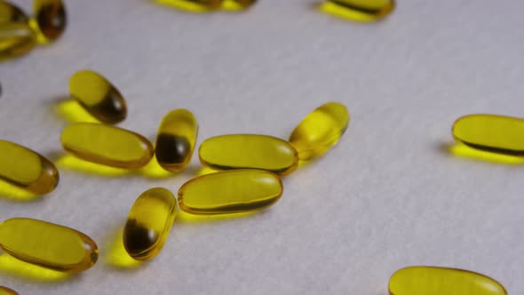 Rotating stock footage shot of vitamins and pills - VITAMINS 0067