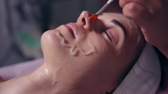Professional Carboxytherapy for Young Woman in Spa Salon