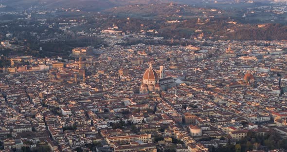 Panoramic View of Florence at Sunrise