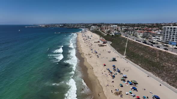 Busy Beachfront High With City and Urban Residential