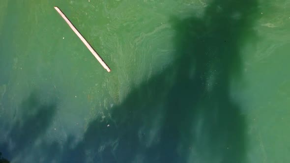 Flight Up Over Lake, Ascend Drone Shot