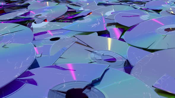 Broken Discs Background Animation