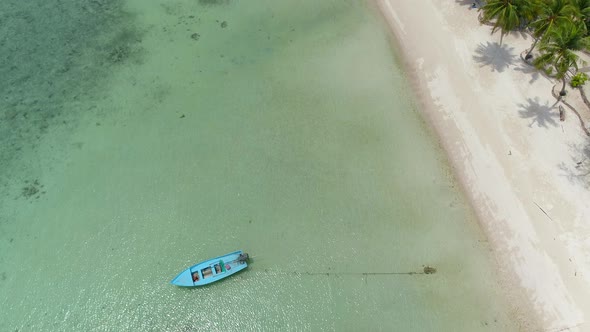 Top View On The Tropical Beach