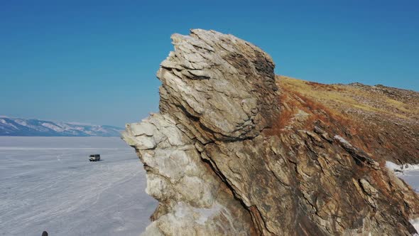 Dragon Tooth Rock Cape on Baikal