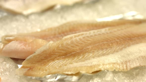 Pangasius fillet. Seafood.