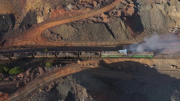 Freight Train Carrying Ore