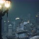 Very Old Misty and Creepy Graveyard in Fog at Night - VideoHive Item for Sale