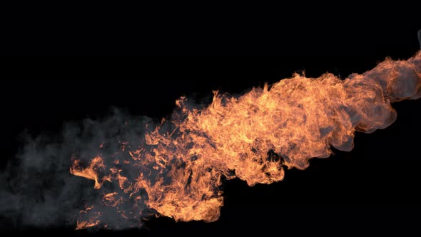 Fire Stream With Smoke alt