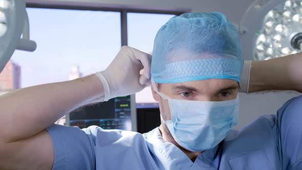 Medical professional working at a hospital alt