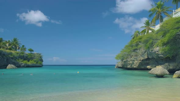 Playa Lagun Beach Cliff Curacao Lagun Beach Curacao a Small Island in the Caribbean