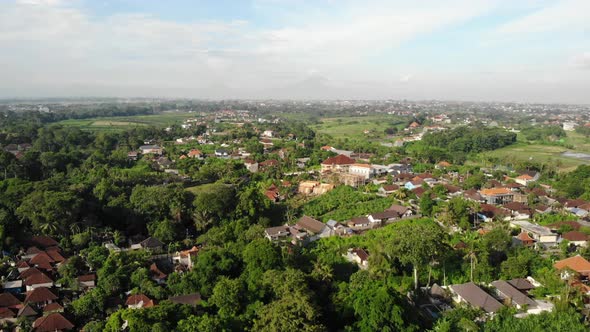 Aerial Footage of Villas in Canggu, Bali