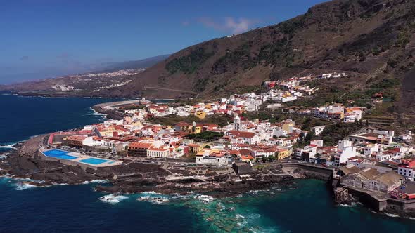 View From the Height of the City of Garachico in the Canary Islands