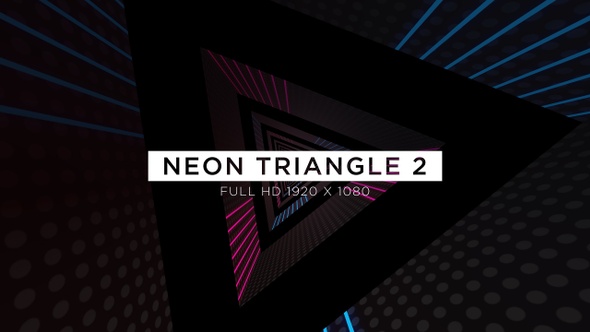 Neon Triangle 2 VJ Loops Background