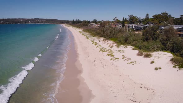 Jervis Bay in Australia Beautiful Blue Bay with White Sand and Picturesque Vegetation