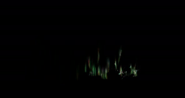 Animation of the Northern Lights on a Black Background