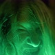 Scary ghost woman screaming through dirty glass on dark background. - VideoHive Item for Sale