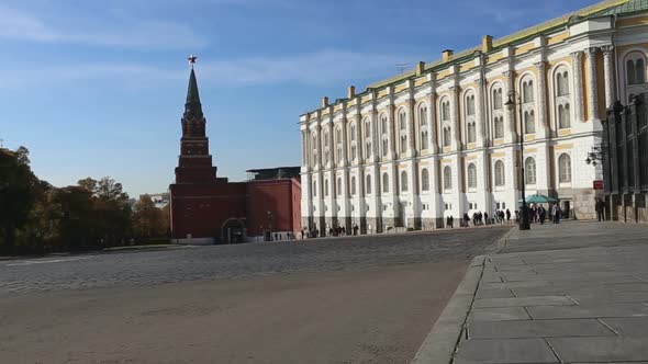 Inside of Moscow Kremlin, Russia (day)