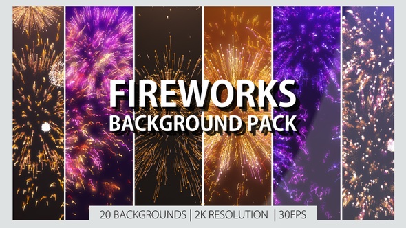 Fireworks Background Pack