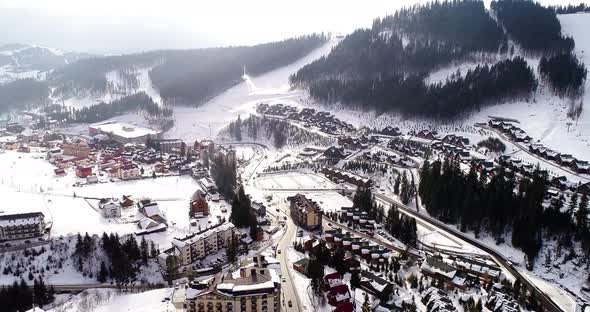 Beautiful Mountain Landscape at Winter