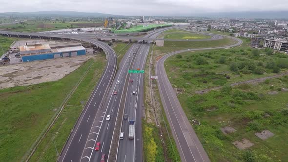 Highway and Intersection Aerial