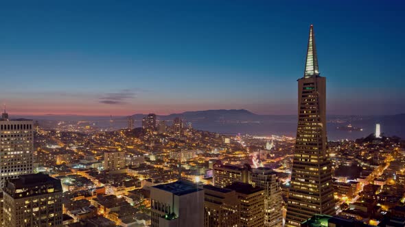 Time Lapse San Francisco Skyline