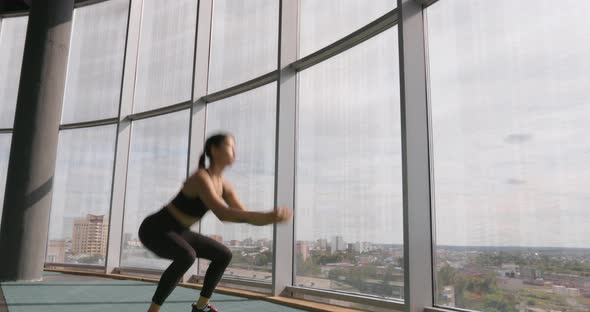 Asian Woman Sport Training