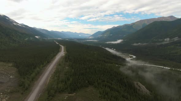 Picturesque View of Scenic Road From Above