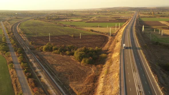 Light Traffic On The Highway 1