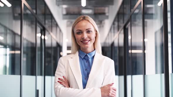 Beautiful woman at work in the office / Videohive, Stock footage, Business corporate