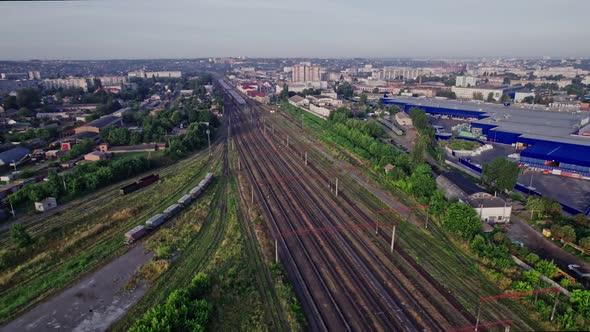 Top View of Logistics Trade Shipping Ways