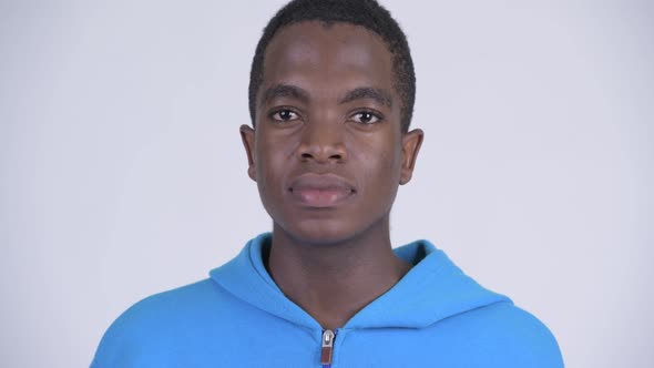 Face of Young Handsome African Man