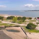 Flight Over Peninsula with Beachs Near City - VideoHive Item for Sale