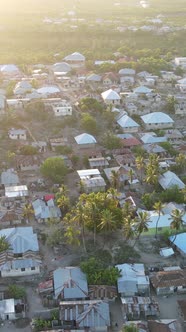 Tanzania  Houses on Zanzibar Island Slow Motion