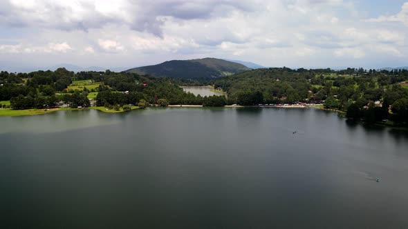 View of Lake in El oro, Mexico