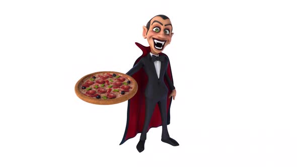 Fun 3D cartoon vampire with alpha