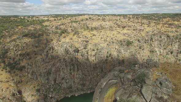 Flying and Approaching the Edge of a Cliff